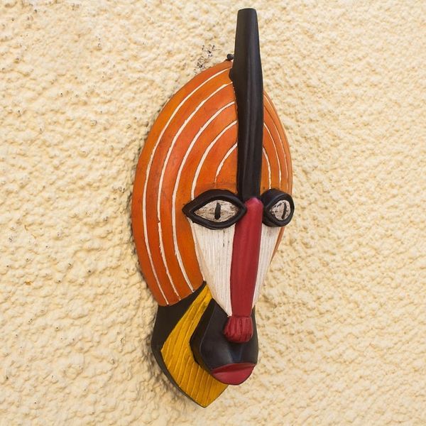 Alternate image for Ghanaian Hand Carved Wood Mask Ghanaian Monkey