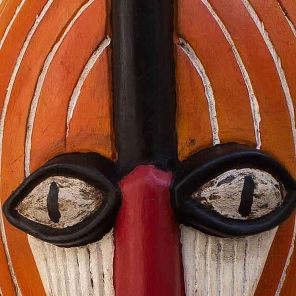 Alternate image for Ghanaian Hand Carved Wood Mask Ghanaian Monkey