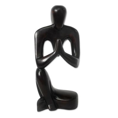 Alternate image for Hand Crafted Wood Sculpture Inspirational Message