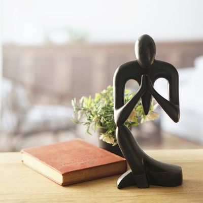 Alternate image for Hand Crafted Wood Sculpture Inspirational Message