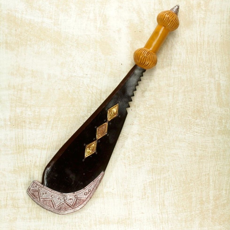 Akan War Sword Wall Decor Hand Crafted in Ghana 'War Sword'