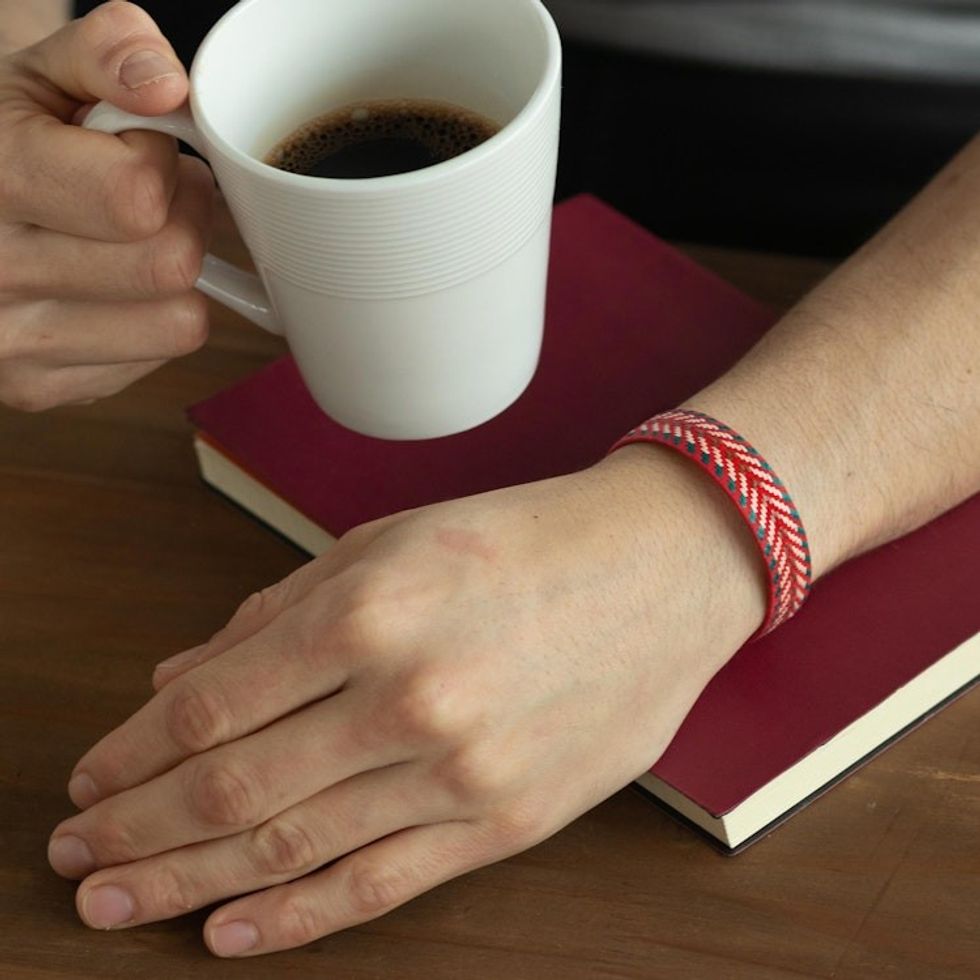 Multicolored Cuff Bracelet 'Windy Roads'