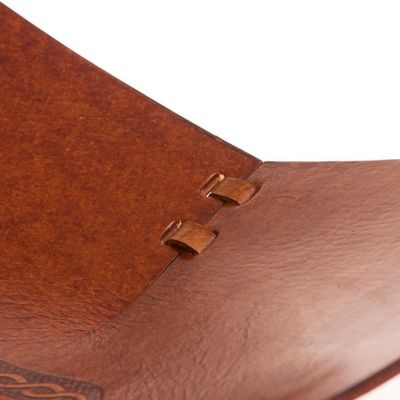 Alternate image for Square Pattern Leather Catchall from Peru Square Lasso