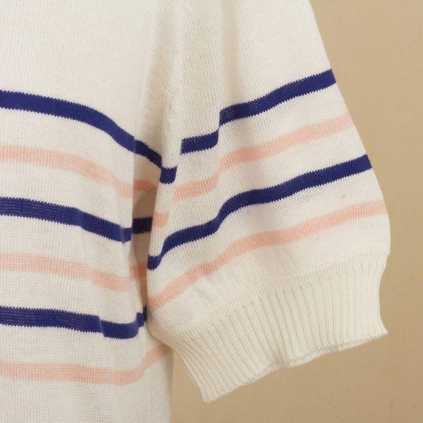 Alternate image for Cotton Blend Short Sleeve Striped Cardigan from Peru Desert Sunrise