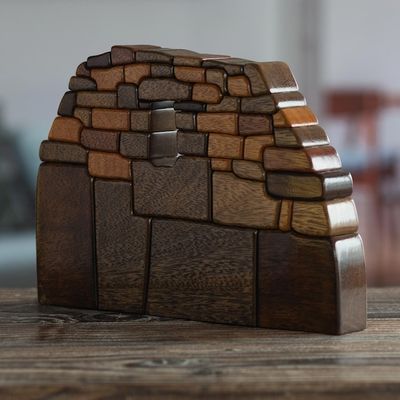 Alternate image for Wood Sculpture with Inca Window Sacsayhuaman Window