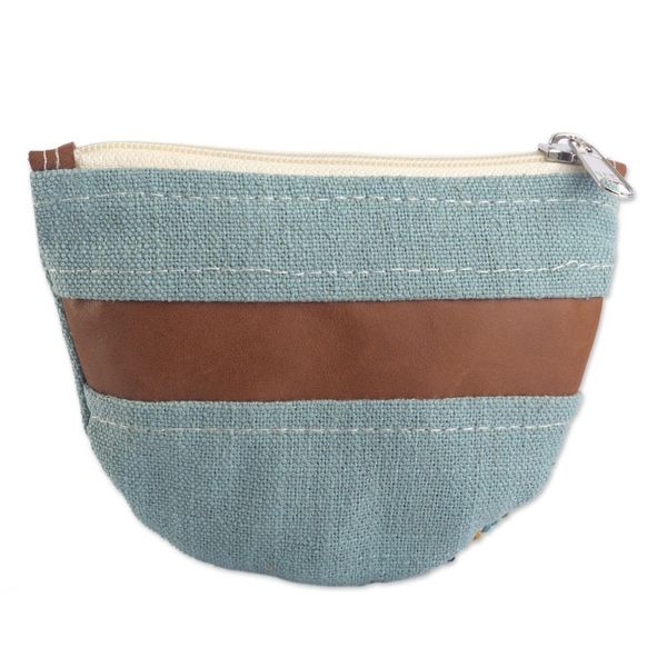 Alternate image for Hand Woven Coin Purse with Braid Detail from Peru Honey Braid
