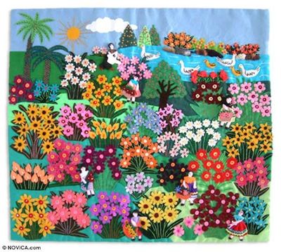Alternate image for Folk Art Applique Wall Hanging World of Nature