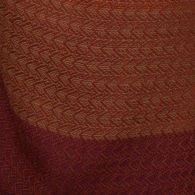 Alternate image for Handwoven Autumn-Colored Baby Alpaca Blend Shawl from Peru Autumn Glory
