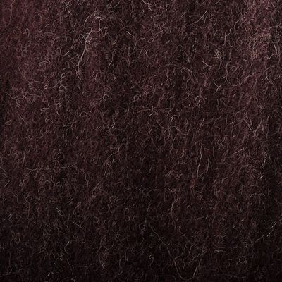 Alternate image for 100 Alpaca Fringed Scarf in Purple Hand-Woven in Peru Grape Harvest