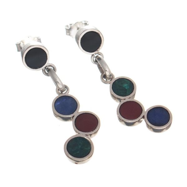 Alternate image for Hand Crafted Gemstone Dangle Earrings Miraflores Cascade
