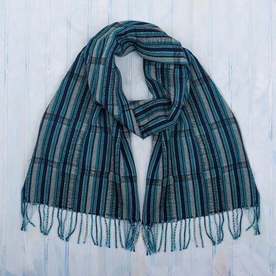 Alternate image for Hand Loomed Baby Alpaca Scarf Huancayo Heritage
