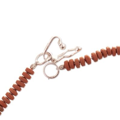 Alternate image for Handcrafted Ceramic Beaded Necklace and Stretch Bracelet Trust and Stability
