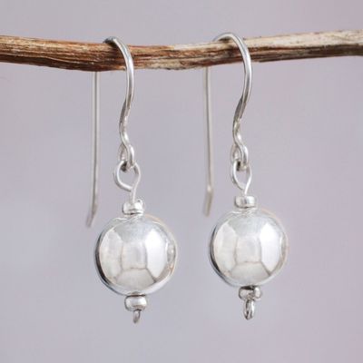 Alternate image for Polished Sterling Silver Handcrafted Dangle Earrings Eternal Moonlight