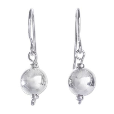 Alternate image for Polished Sterling Silver Handcrafted Dangle Earrings Eternal Moonlight