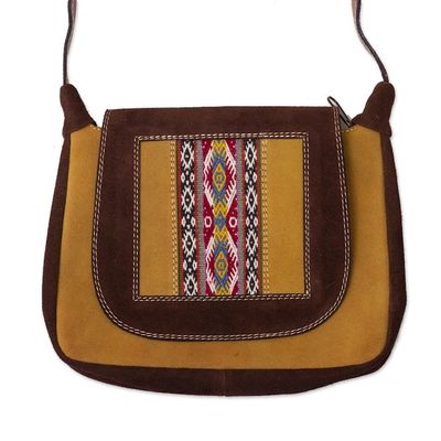 Alternate image for Wool Accented Suede Sling from Peru Fun Travels