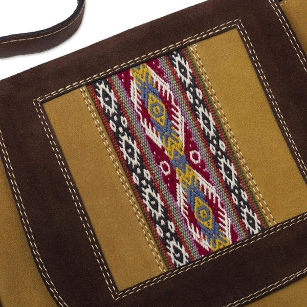 Alternate image for Wool Accented Suede Sling from Peru Fun Travels