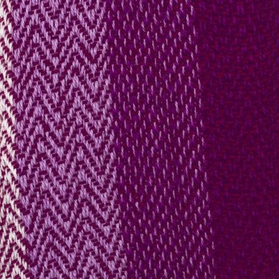 Alternate image for Fuchsia Striped Chevron Pattern Handwoven 100 Alpaca Scarf Chevron Sorbet