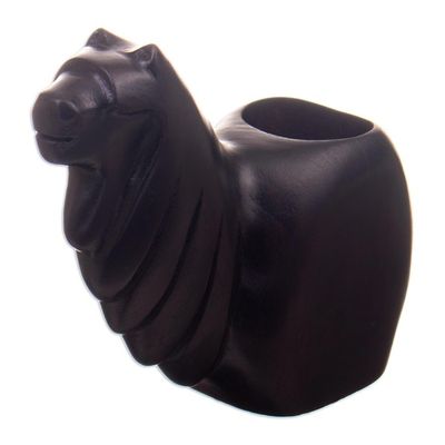 Main image for Traditional Inca Cedar Wood Conopa Tealight Candleholder Sacred Conopa