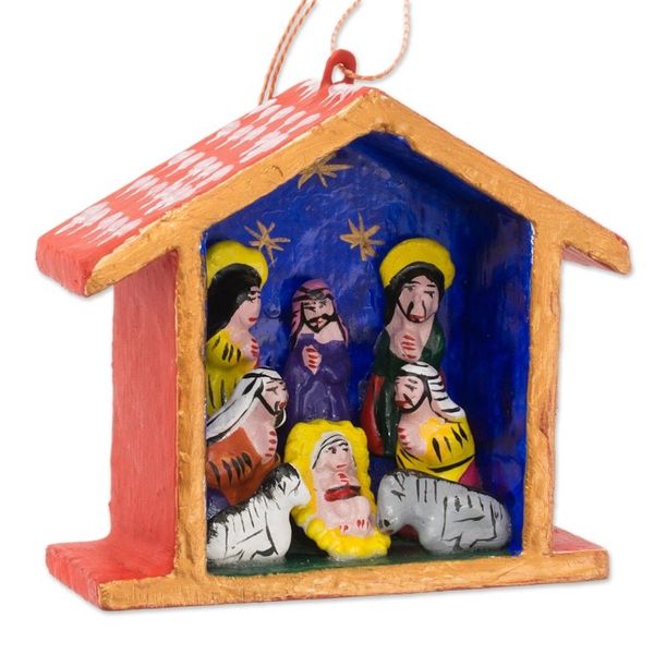 Alternate image for Ornaments Set of 5 Huts