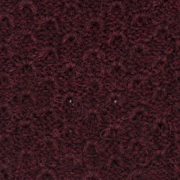 Alternate image for Patterned 100 Baby Alpaca Fingerless Mitts in Maroon Gossamer Wine