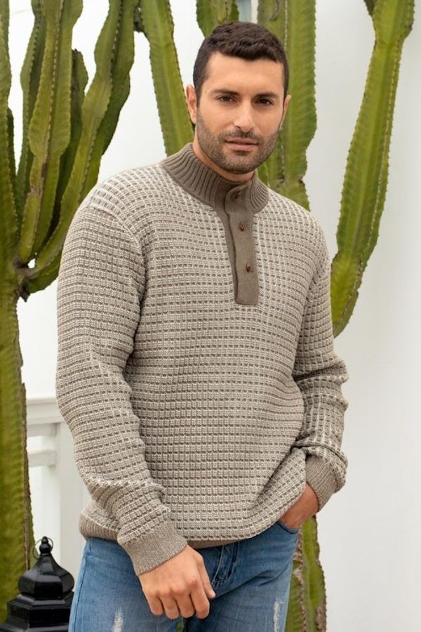 Alternate image for Mens Pullover Sweater in Polyester and Baby Alpaca Reclaimed Chic