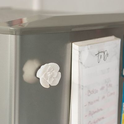 Alternate image for Alabaster Flower Hand-Carved Magnet from Peru Huamanga Bloom