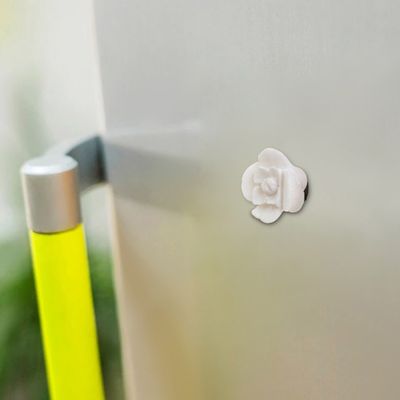 Alternate image for Alabaster Flower Hand-Carved Magnet from Peru Huamanga Bloom