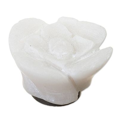 Alternate image for Alabaster Flower Hand-Carved Magnet from Peru Huamanga Bloom