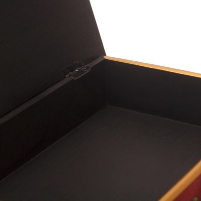 Alternate image for Andean Reverse-Painted Glass Dragonfly Box in Red Red Dragonfly Days