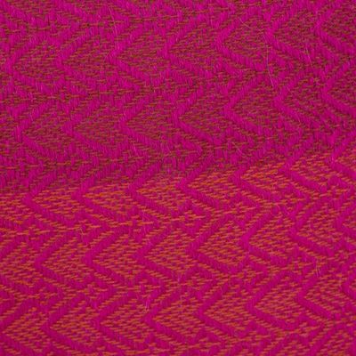 Alternate image for Hand Woven Fuchsia Alpaca Blend Shawl from Peru Fuchsia Fiesta