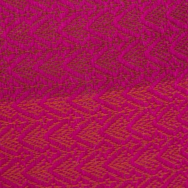 Alternate image for Hand Woven Fuchsia Alpaca Blend Shawl from Peru Fuchsia Fiesta