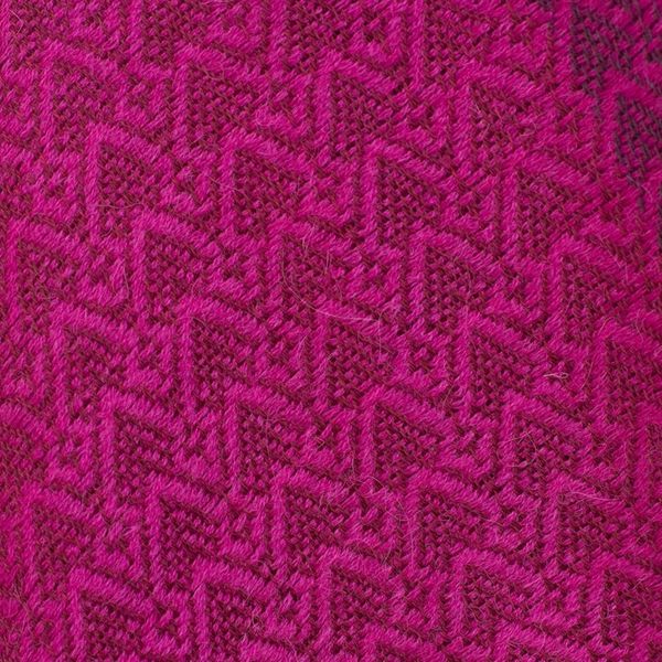 Alternate image for Hand Woven Fuchsia Alpaca Blend Shawl from Peru Fuchsia Fiesta