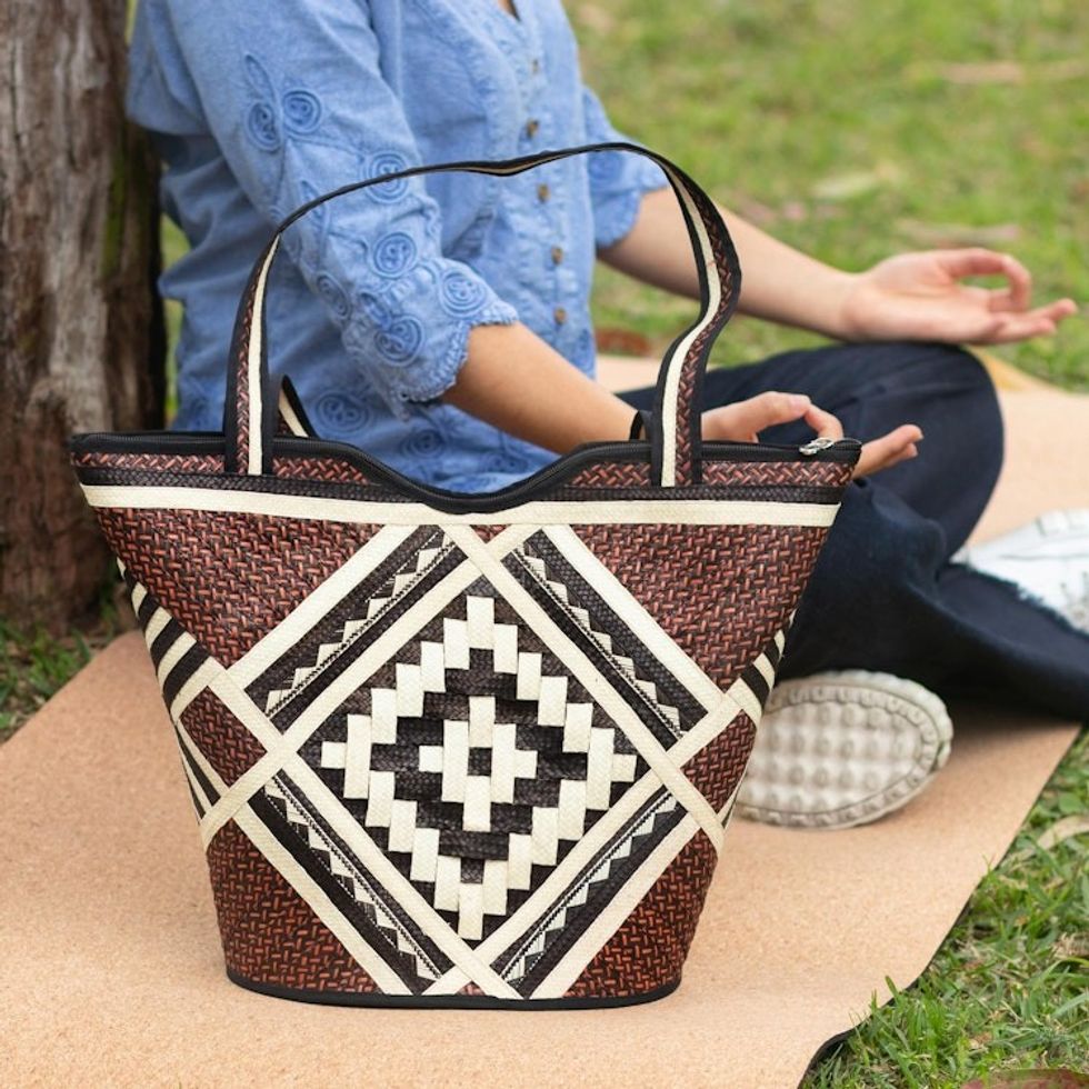 Handwoven Shoulder Bag from Colombia 'Ancestral Lands'