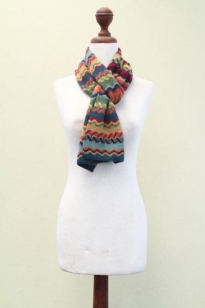 Alternate image for Womens Alpaca Wool Scarf Fresh Winter