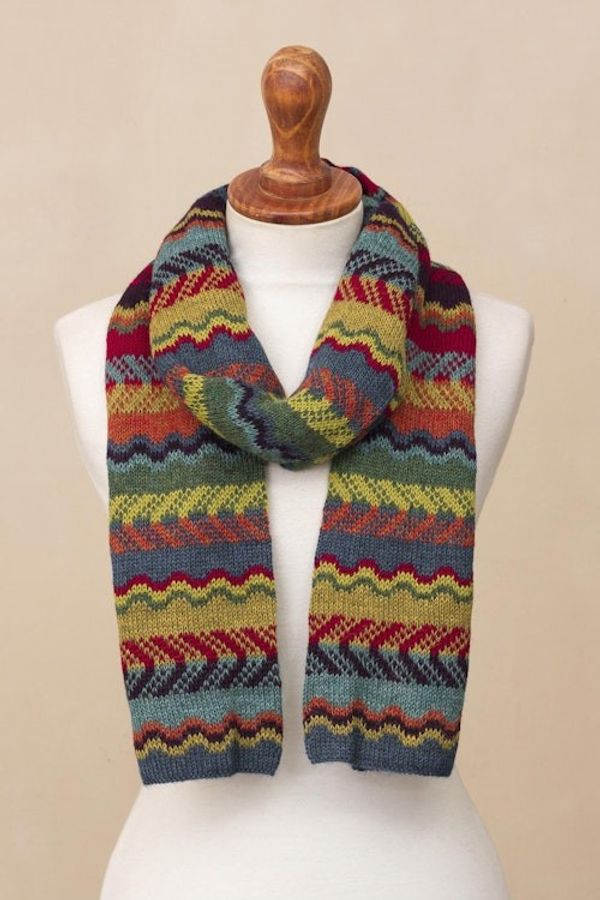 Alternate image for Womens Alpaca Wool Scarf Fresh Winter