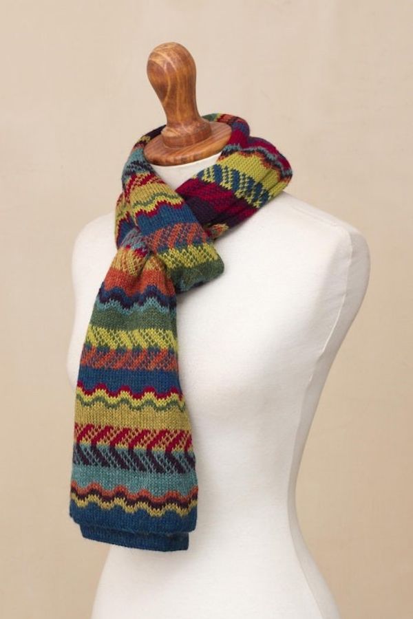 Alternate image for Womens Alpaca Wool Scarf Fresh Winter