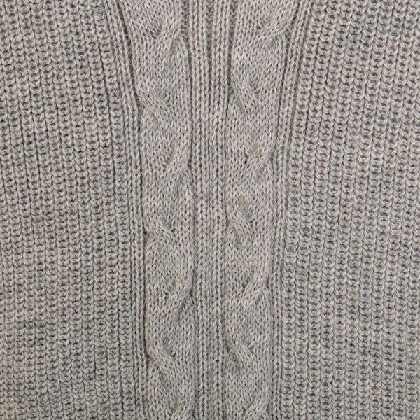 Alternate image for Soft Grey Alpaca Blend Pullover Sweater with V-Neckline Grey Epoch