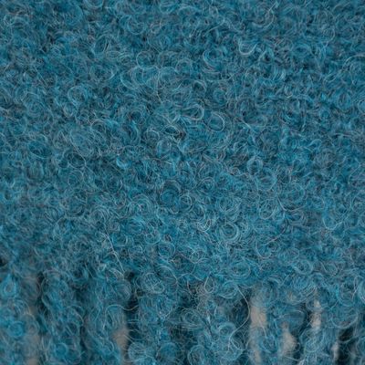Alternate image for 100 Alpaca Wrap Scarf in Solid Teal from Peru Andean Delight in Teal