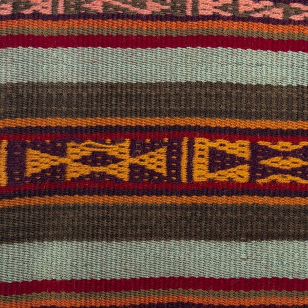 Alternate image for Handmade Alpaca Shoulder Bag Cusco Crimson