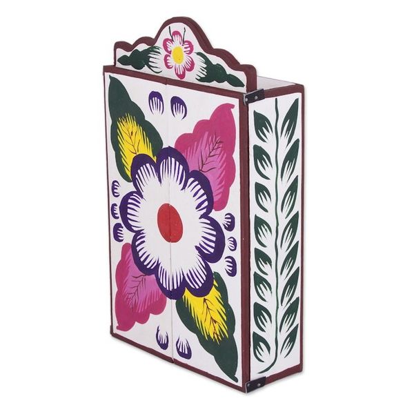 Alternate image for Collectible Peruvian Wood Multicolor Retablo Sculpture Chapel of Quinua