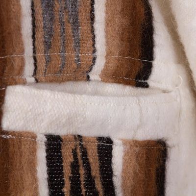 Alternate image for Mens Alpaca Wool Poncho Snowcapped Andes