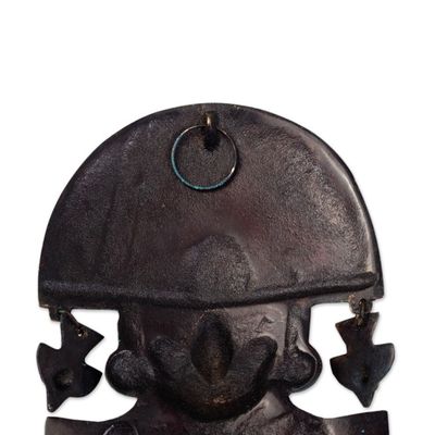 Alternate image for Copper and Bronze Inca Small Wall Art Handcrafted in Peru Inca Tumi