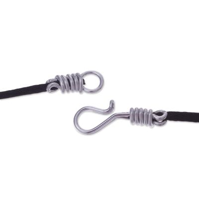 Alternate image for Modern Reclaimed Ipe and Oreja de Leon Wood Pendant Necklace Modern Arrowhead