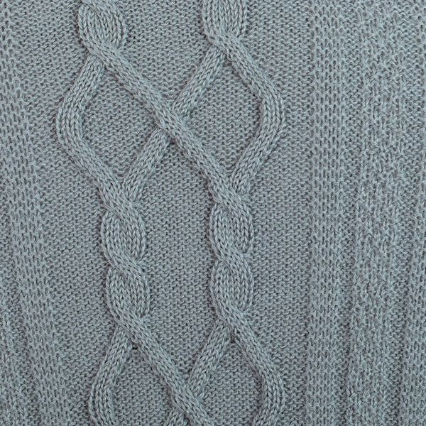 Alternate image for Mens Blue Pullover Sweater Knit in Peru with 100 Alpaca Dusty Blue