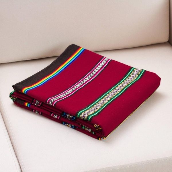 Alternate image for Hand Woven Striped Alpaca Blend Throw Blanket from Peru Cozy Siesta