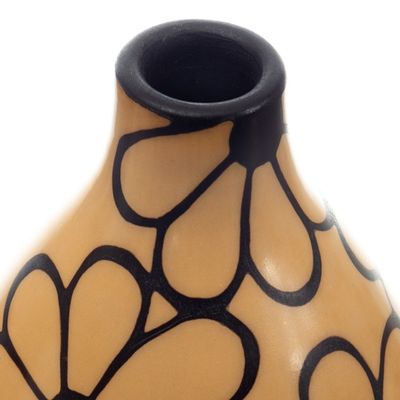 Alternate image for Chulucanas Ceramic Floral Decorative Vase Handmade in Peru Spring Flowers