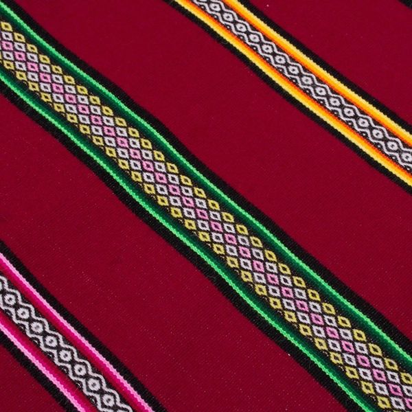 Alternate image for Hand Woven Striped Alpaca Blend Throw Blanket from Peru Cozy Siesta