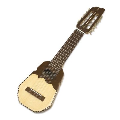 Alternate image for Handcrafted Genuine Peruvian Charango Guitar with Case Inca Sun