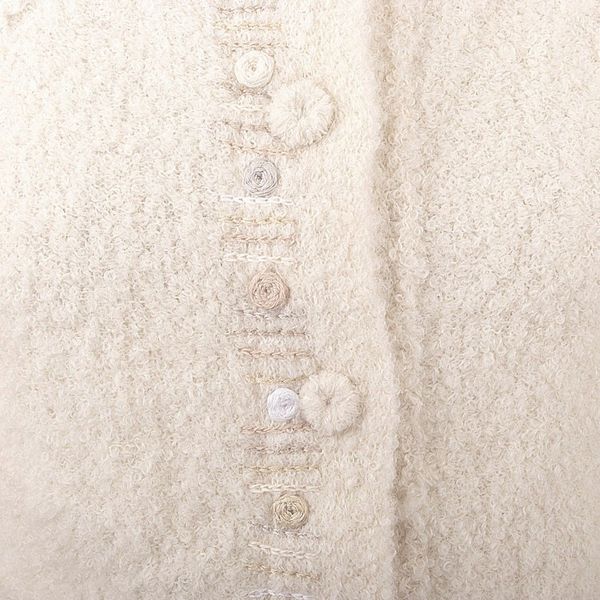 Alternate image for Off White Alpaca Blend Sweater Jacket from Peru Morning Muse in Off White