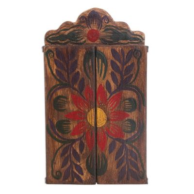 Alternate image for Handmade Folk Art Retablo Sculpture of the Virgen del Carmen Our Lady of Mount Carmel